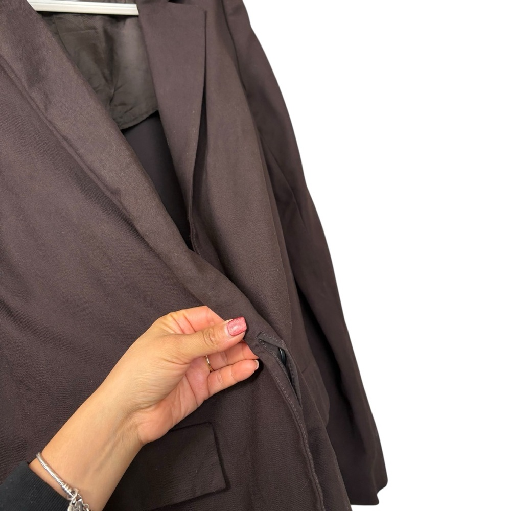 Cos Brown Oversized Split Back Wool Blend Size Eu… - image 4